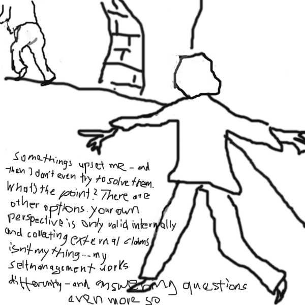 literature script in a comic series # 3 by Christa Walhof - artist, SF art market and exhibitions