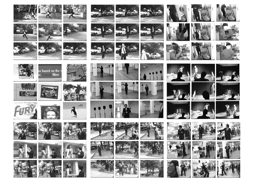 videostills and photos showing different periods of a transgender experiment by Christa Walhof